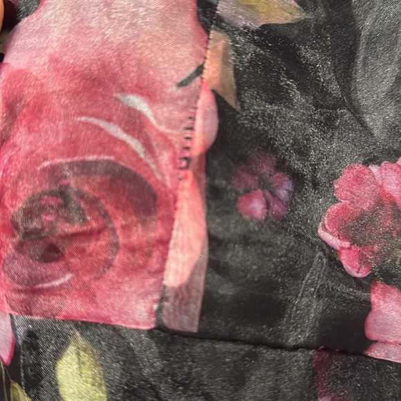 Regal Florals Black Floral Print Organza Tiered Maxi Dress - Picture 9 of 10